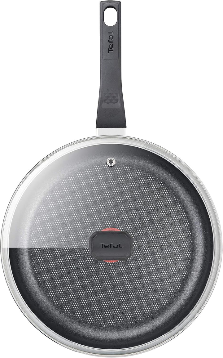 Tefal B55532 Easy Cook & Clean Schmorpfanne 24 cm | inkl. Glasdeckel | Antihaftversiegelung | sicher