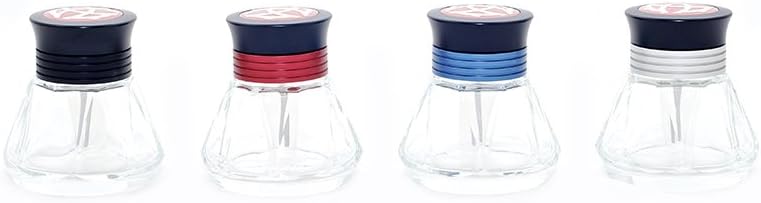 TWSBI Diamond ink bottle,Tintenfass,inkwell,Glas & Aluminium/Farbe Rot