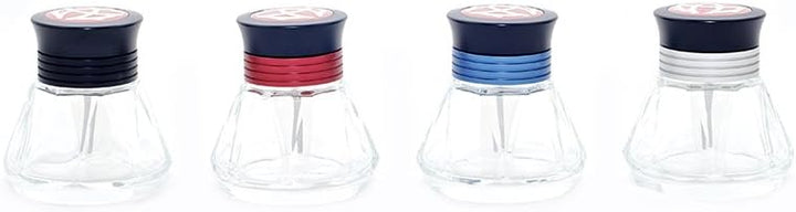 TWSBI Diamond ink bottle,Tintenfass,inkwell,Glas & Aluminium/Farbe Rot