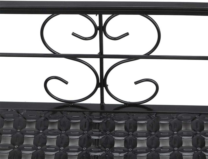 Pssopp Metall-Pflanzenaufhänger, Balkon-Hänge-Blumenregal, Metall-Pflanzgefäss-Ständer für Innen- un