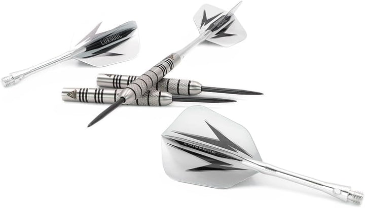 CUESOUL 30 Gramm Tungsten Steel Tip Darts Set 95% Tungsten 26 Gramm-Koffer, 26 Gramm-Koffer