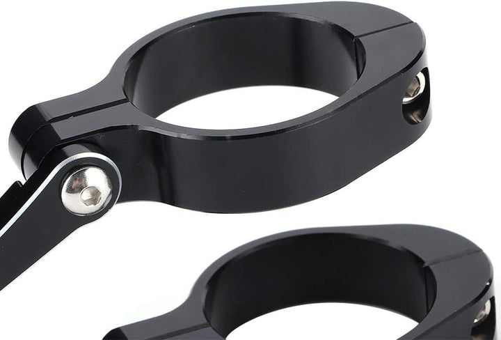 Tomantery Gabelrohr Motorrad Scheinwerferhalterung Silber Einstellbar für Motorrad Motorradzubehör(b