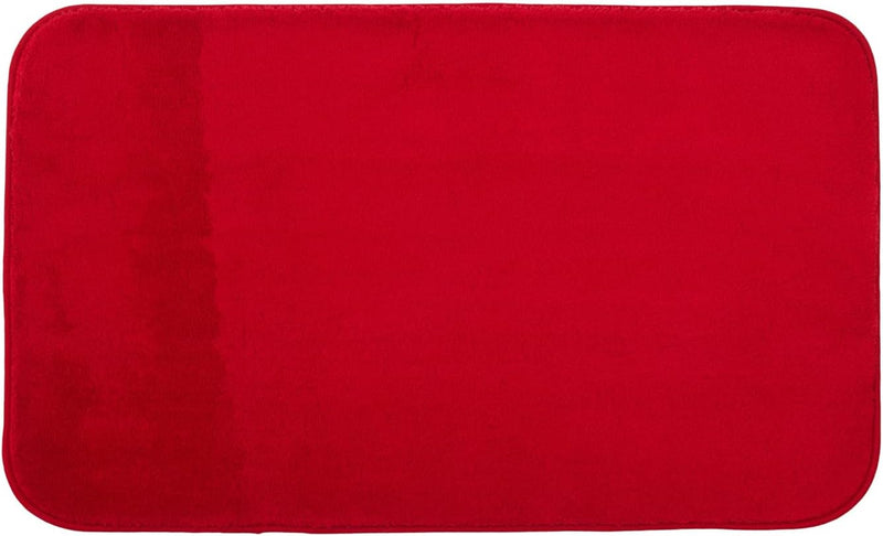 Gözze - Premium Rutschfester Badteppich, RIO, 100% Microfaser, 60 x 100 cm - Rot 60 x 100 cm ohne Au