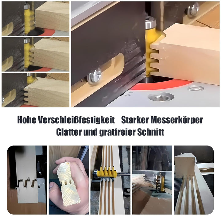 6 Schaft Finger Joint Fräser Schnurwellen Holzfräser Hartmetall Tischlerei Holz Fräsen Cutter Kleber
