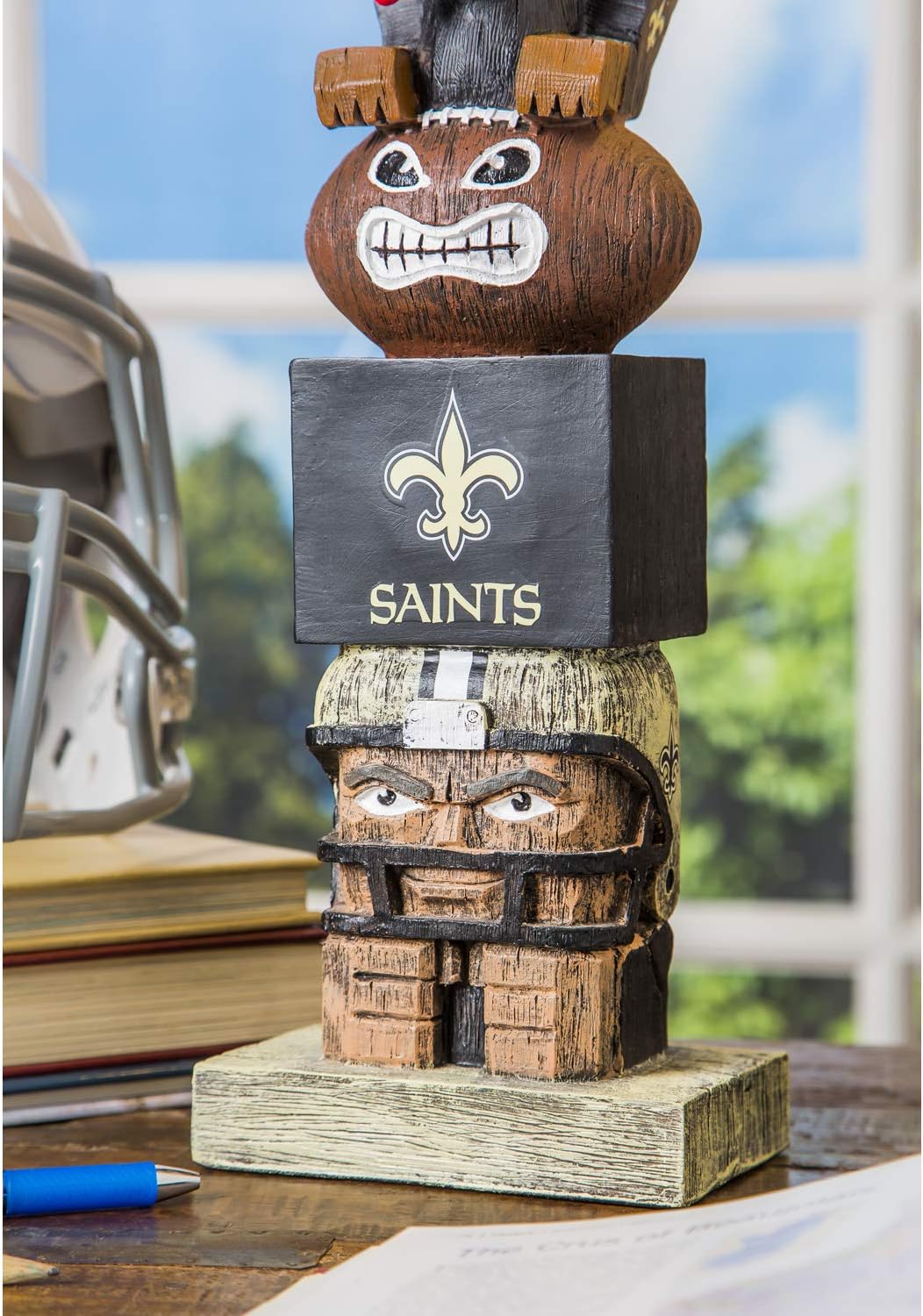 Team Sports America NFL Unisex NFL Tiki Totem New Orleans Saints 41 cm New Orleans Saints, New Orlea
