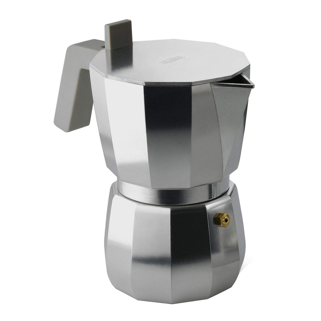 Alessi DC06/6 Espressokocher aus Aluminium, Silber /