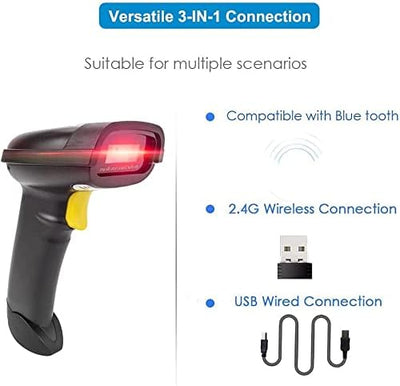 NT-1228BL Bluetooth QR 2D Barcode Scanner Handheld USB kabelloser 1D 2D Barcodes Imager für Mobile Z