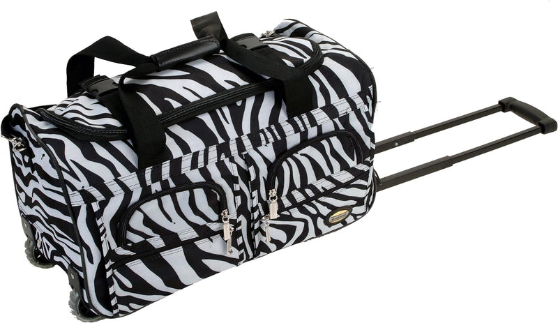 Rockland Seesack zum Rollen, Zebra, 22-Inch, Reisetasche mit Rollen 22-Inch Zebra, 22-Inch Zebra