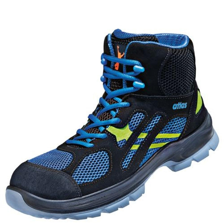 Atlas Herren Sicherheitsschuh Flash 8205 XP ESD S1P SRC Blau EU 42-47 42 EU Schwarz, 42 EU Schwarz