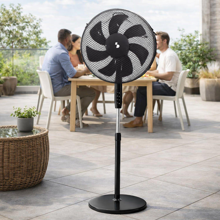 BEPER P206VEN120 Standventilator mit 7 Flügeln, 40 cm, Oszillationsfunktion, 3 Geschwindigkeitsstufe