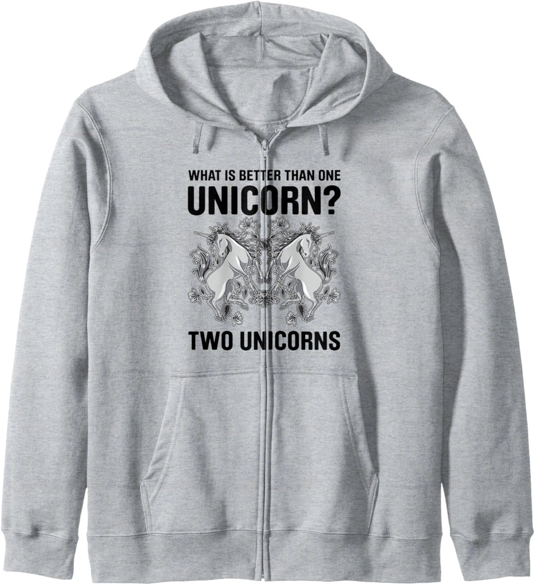 Was ist besser als ein Einhorn? Zwei Einhörner Kapuzenjacke