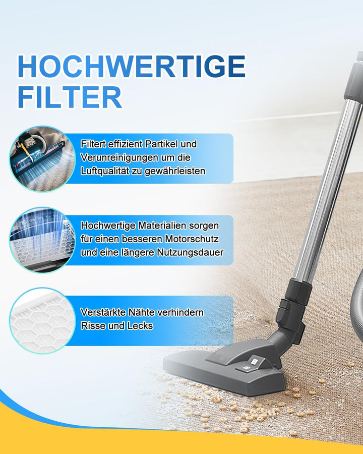 KEEPOW 3 HEPA Airclean Plus 50 Filter + 3 Motorschutzfilter + 3 Abluftfilter für Miele Staubsauger,