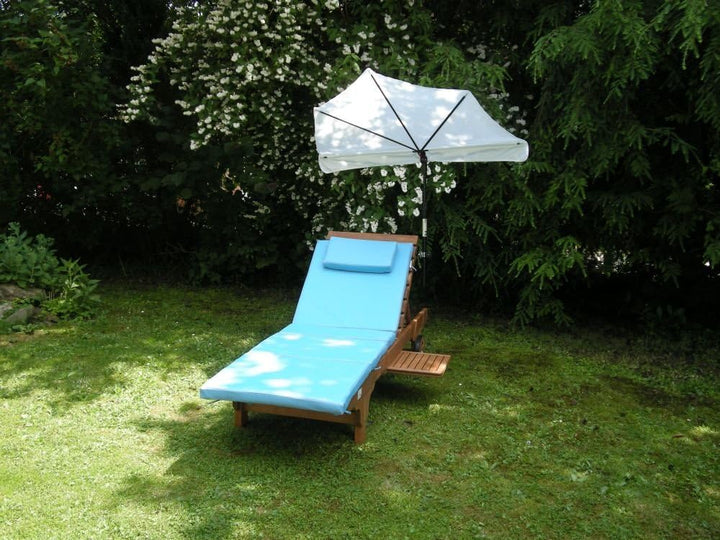 Fächerschirm Holly'sun Kleiner FÄCHER Schirm - LIEGESTUHL - STABIELO - Exklusiver Farbe BEIGE - BEZU