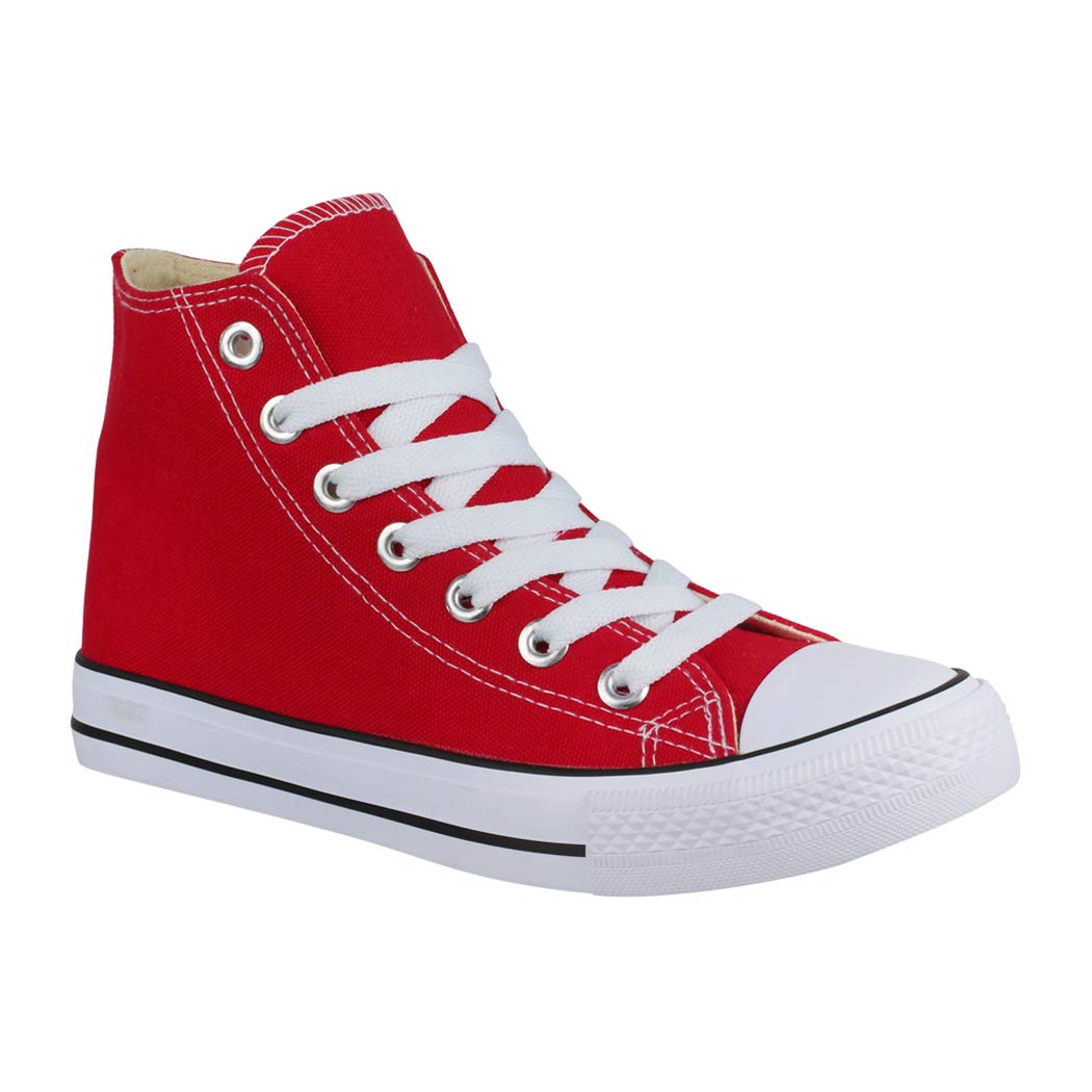 Elara Unisex Kult Sneaker | Bequeme Sportschuhe für Damen und Herren | High Top Textil Schuhe|Chunky