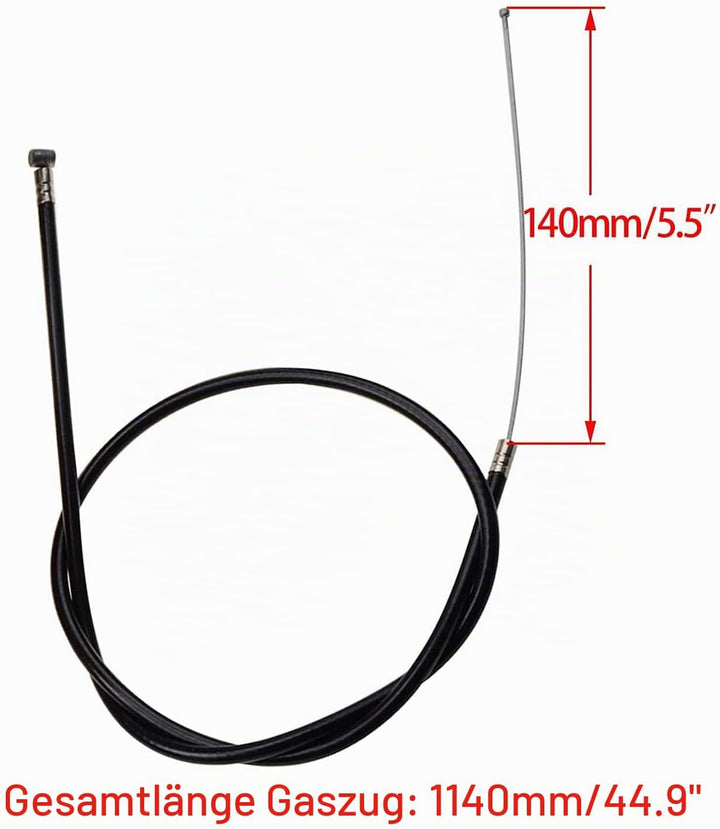 WOOSTAR 44mm Big Bore Zylinder mit Rückstossstarter mit Vergaser und Luftfilter Modifizierter Motor