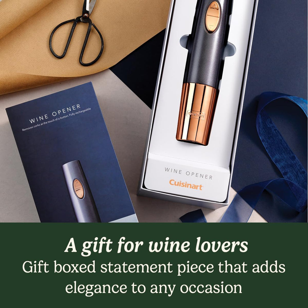 Cuisinart CWO50U Automatischer Weinöffner mit Vakuumiergerät, wiederaufladbar,