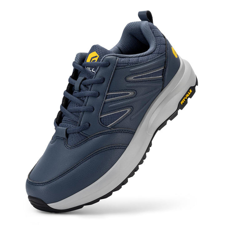 FitVille Extra Weit Wanderschuhe Herren Wasserdicht Wanderhalbschuhe rutschfest Trekkingschuhe für A