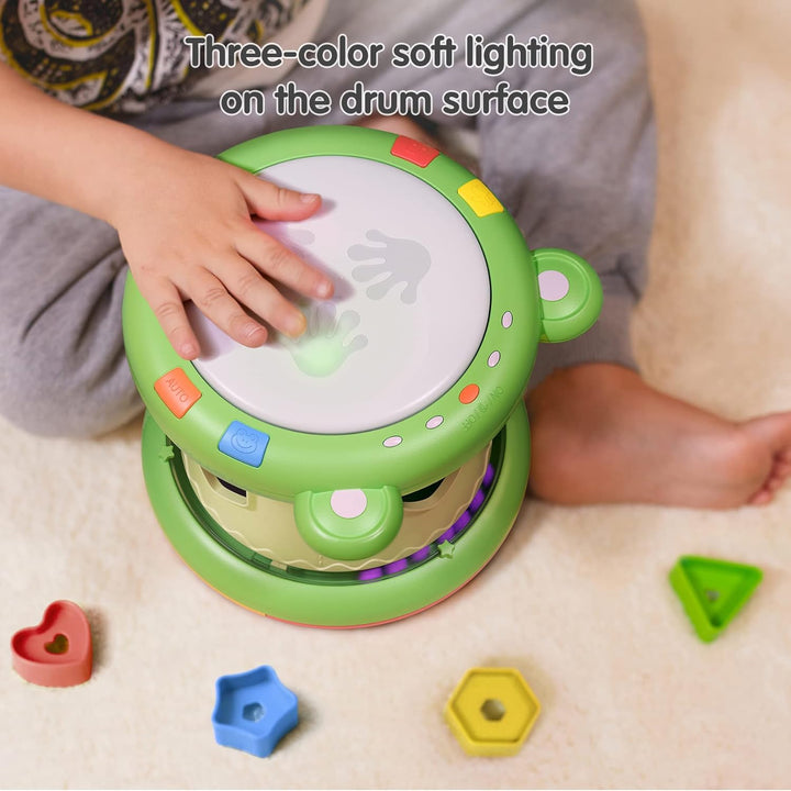 TUMAMA Baby Musical Elektronisches Spielzeug,Baby Musik Trommel Musikinstrumente sensorisches Spielz