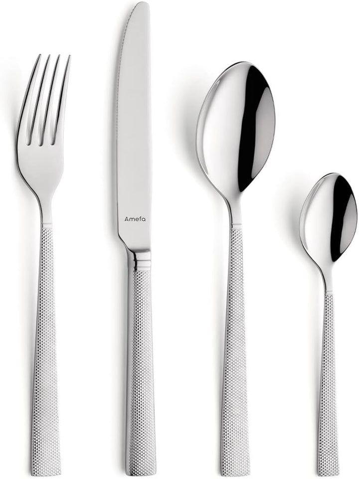 Amefa Jewel 8010 Besteck-Set für 6 Personen, rostfrei, poliert & spülmaschinenfest, hochwertige Grif