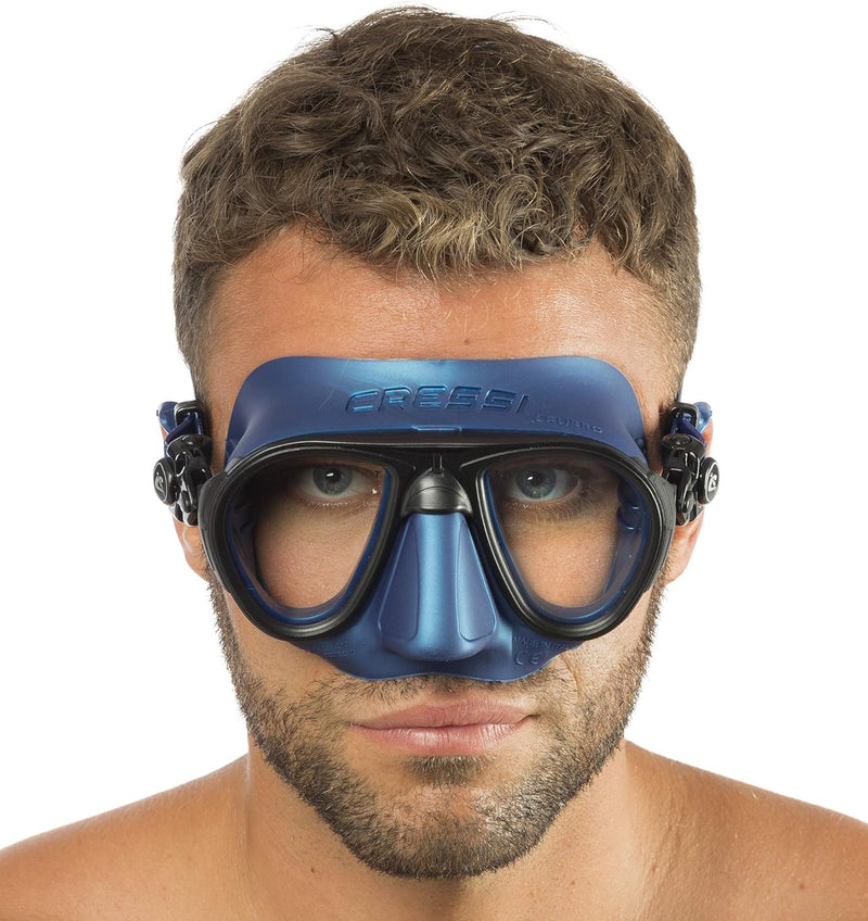 Cressi Calibro Tauchmaske Blau Nery/Schwarz, Blau Nery/Schwarz