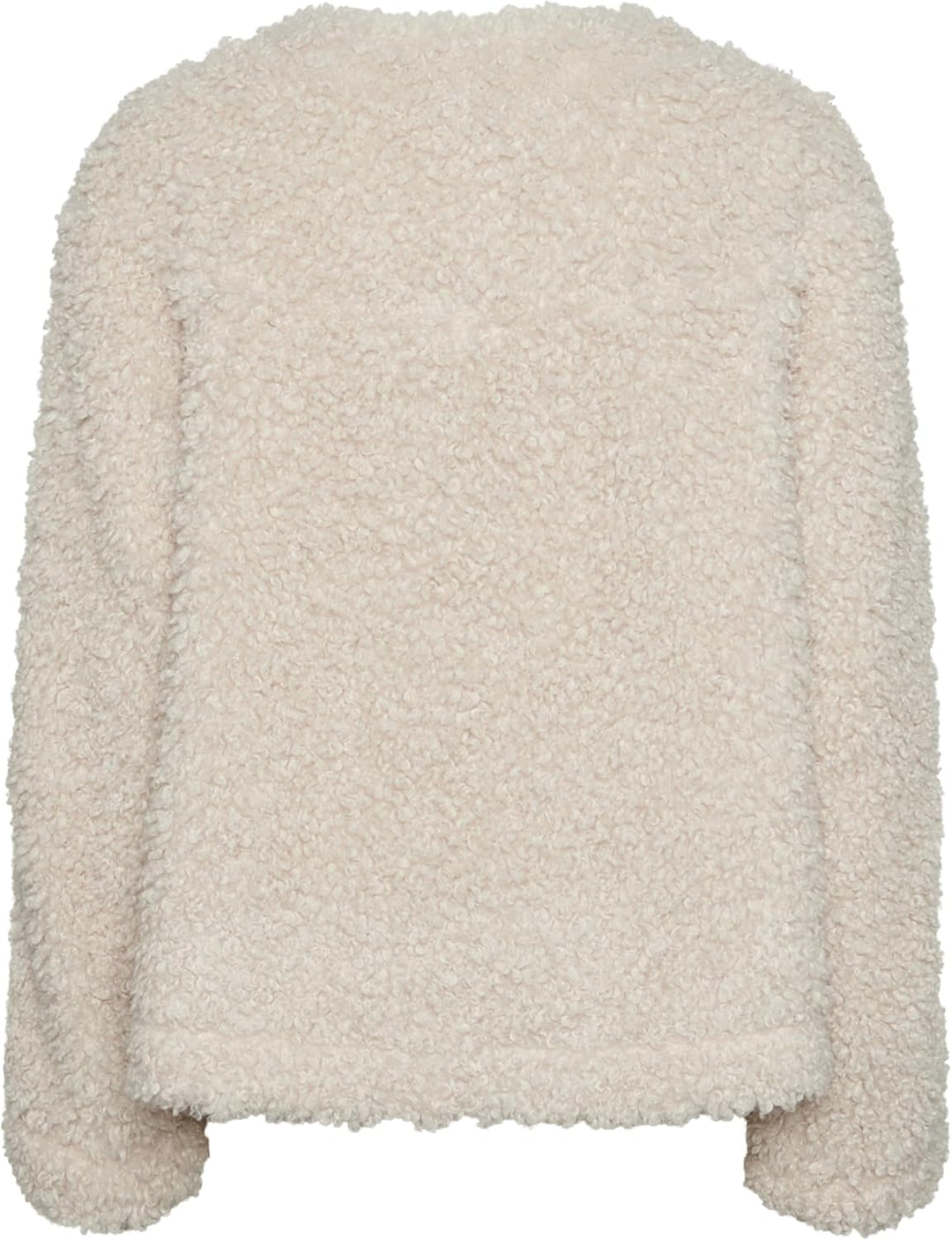 PIECES Damen Pcnoisella Short Teddy Jacket Kurzjacke, Birch