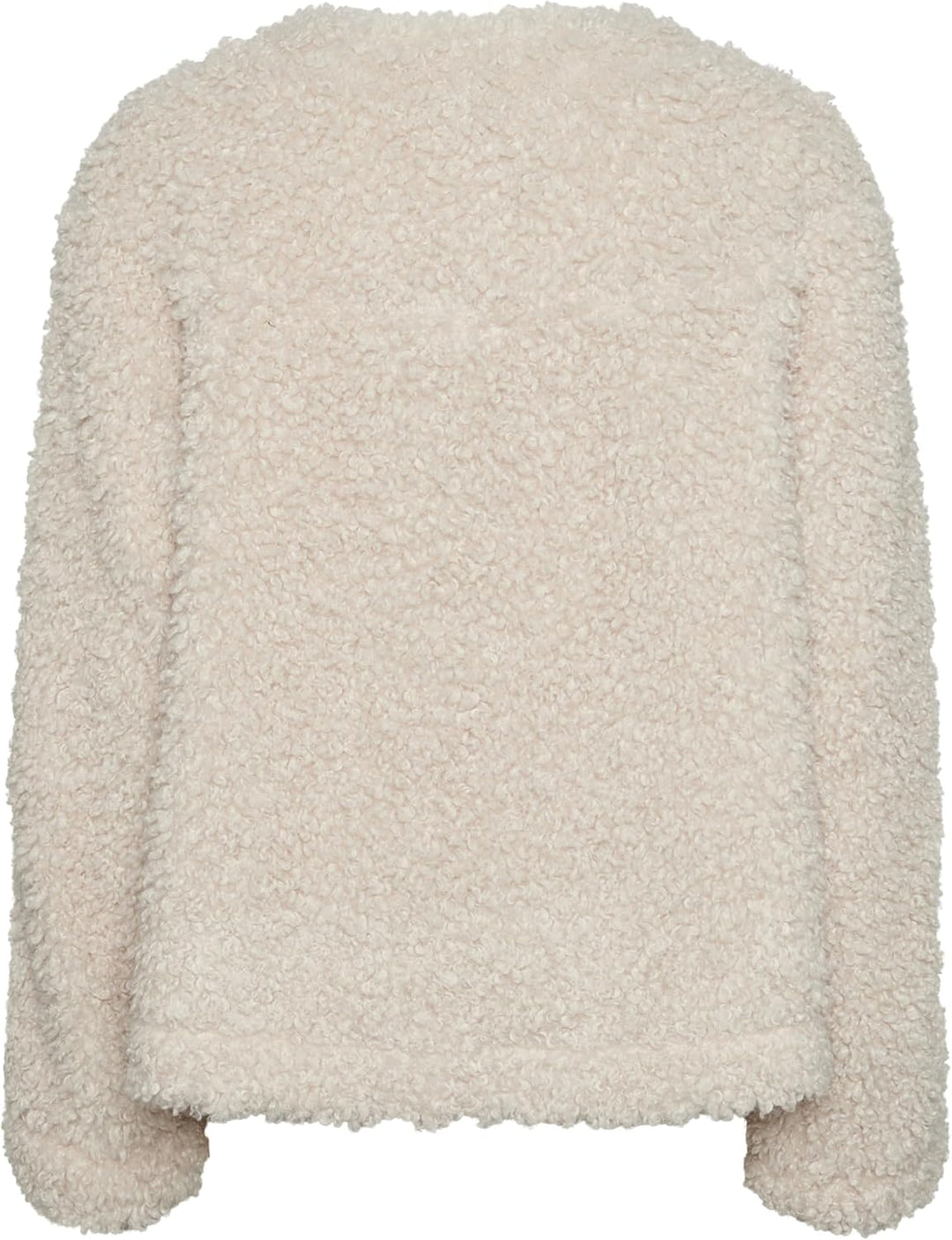 PIECES Damen Pcnoisella Short Teddy Jacket Kurzjacke, Birch