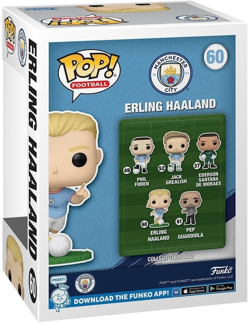 Funko Football Manchester City - Erling Haaland Vinyl Figur 60 Unisex Pop! Multicolor Einheitsgrösse