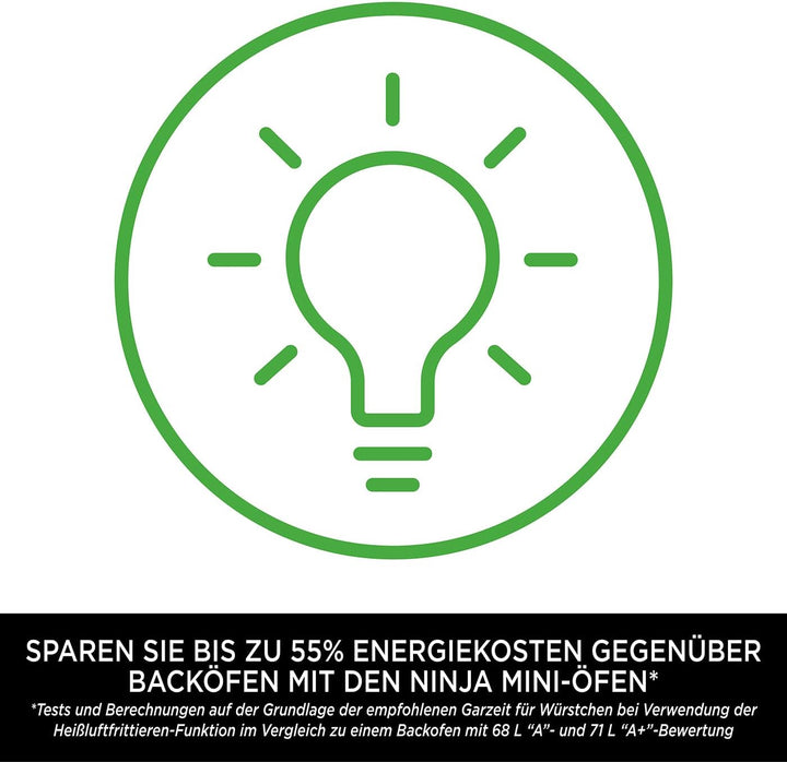 Ninja Foodi 8-in-1-Multifunktionsofen [SP101EU] 2400, Edelstahl gebürstet,, 8-in-1