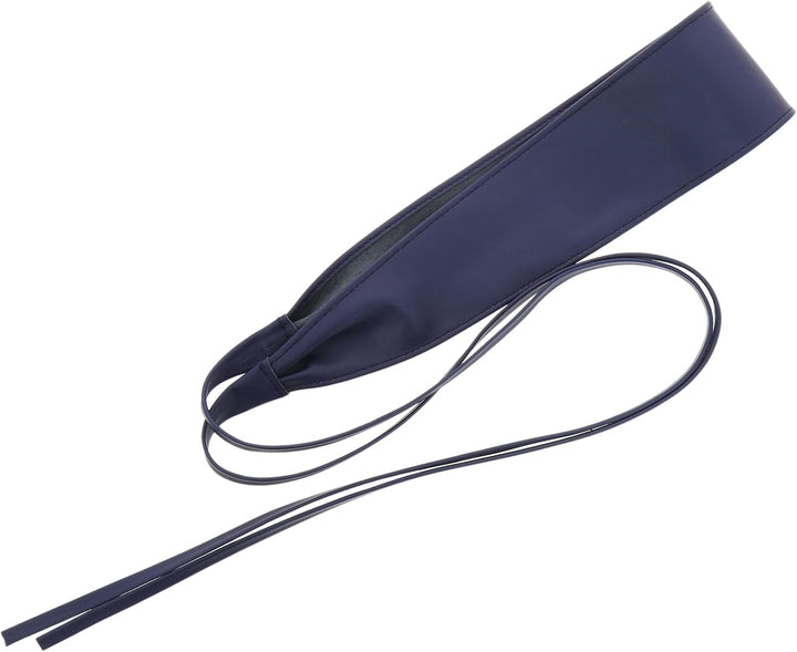 FASHIONGEN - Echtem Rindsleder Vollnarbenleder Obi Gürtel für Damen, Bindgürtel, CASSIANE S-M Blau M