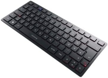 CHERRY KW 9200 Mini, kompakte Multi-Device-Tastatur für bis zu 4 Endgeräte, Schweizer Layout (QWERTZ