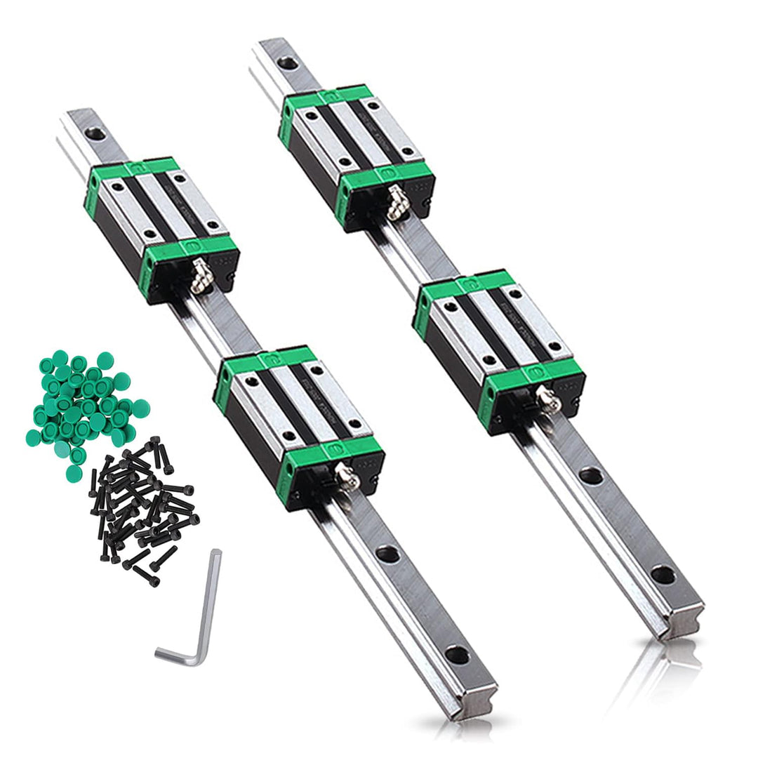 CNCMANS HGR20 Linearführung Linearschiene 2Stück HGR20-600mm Führungsschiene mit 4Stück Hohe Präzisi