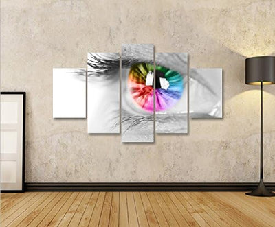 islandburner Bild Bilder auf Leinwand Auge MF XXL Poster Leinwandbild Wandbild Art up Your Life ®