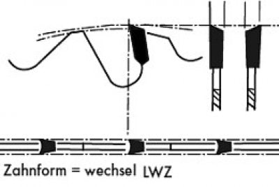 HM Sägeblatt 600 x 30 mm LWZ Hartmetall Präzision Kreissägeblatt 600mm Wechselzahn mit Spanabweiser