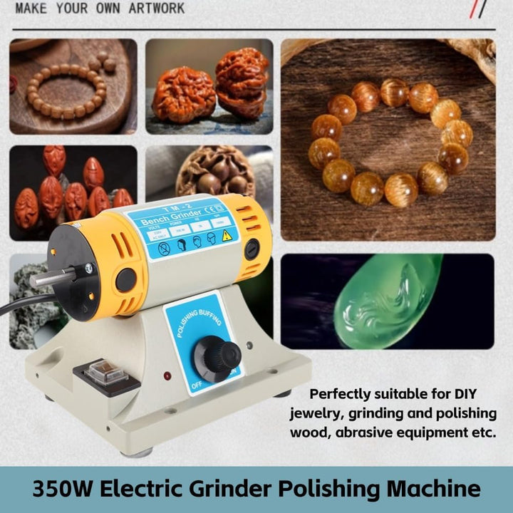Poliermaschine Set 220 V 350 Watt Elektrische Schleifmaschine Poliermaschine für Schmuck Dental Dreh