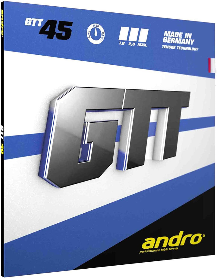 Andro Belag GTT 45 2,0 mm, schwarz 2,0 mm, schwarz, 2,0 mm, schwarz 2,0 mm, schwarz