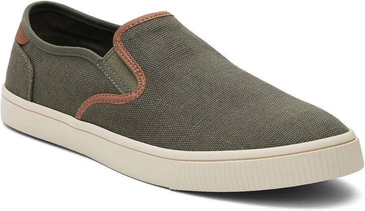 TOMS Herren Baja Sneaker 39 EU Dark Sage Heritage Canvas Synthetik Nubuk Besatz, 39 EU Dark Sage Her