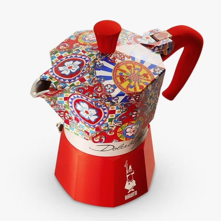 Cafetière italienne Bialetti Moka Express 0005329 6 Tasses D et G Rouge