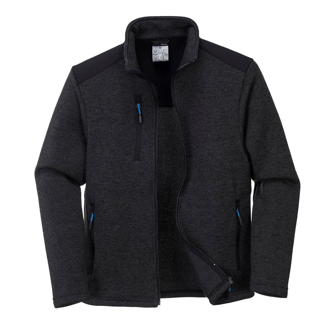 Portwest KX3 Venture Fleecejacke, Grösse: S, Farbe: Grau Marl, T830GMRS S Grey Marl, S Grey Marl
