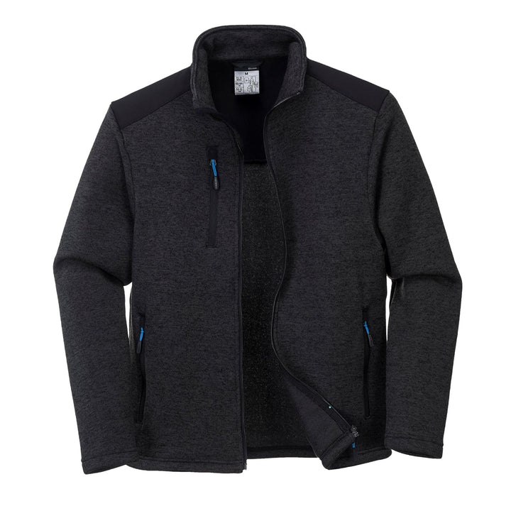 Portwest KX3 Venture Fleecejacke, Grösse: S, Farbe: Grau Marl, T830GMRS S Grey Marl, S Grey Marl