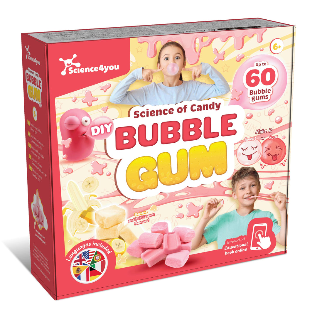 Science4you Kaugummi-Süssigkeiten-Labor – Bonbon-Bastelset um Ihre eigenen 60 Kaugummi für Kinder, G