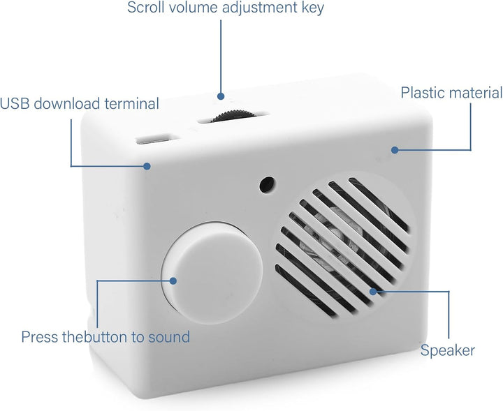 2 Stück Diktiergerät für Stofftiere 360s Soundmodul mit Aufnahmefunktion Mini Diktiergerät Spielzeug