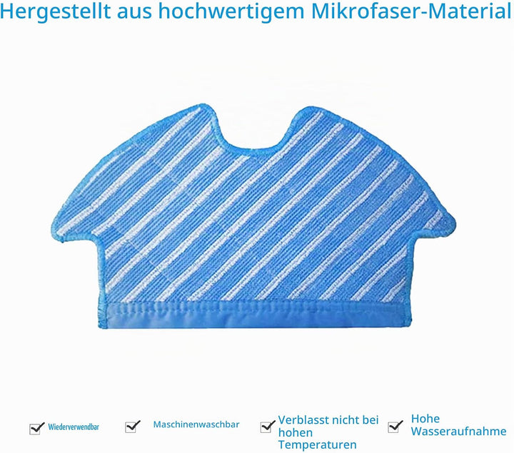 Filter Bürste Wischtuch Ersatzteile Zubehör Set für Ecovacs DEEBOT OZMO 900 OZMO 905 Staubsauger Rob