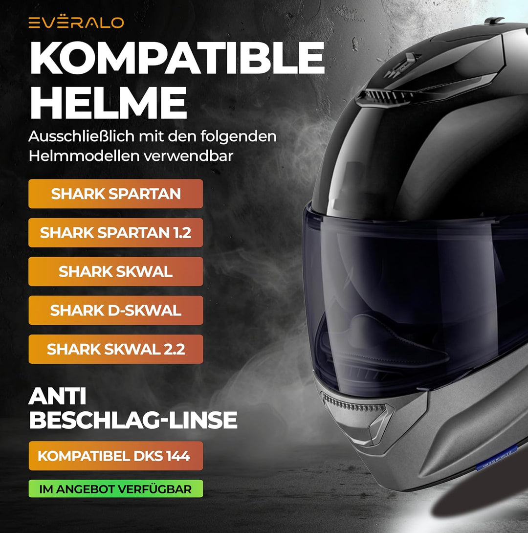 Visier Kompatibel Mit Shark Spartan - Spartan 1.2 - Skwal - Skwal 2 - D Skwal - D Skwal 2 - Vz160 -