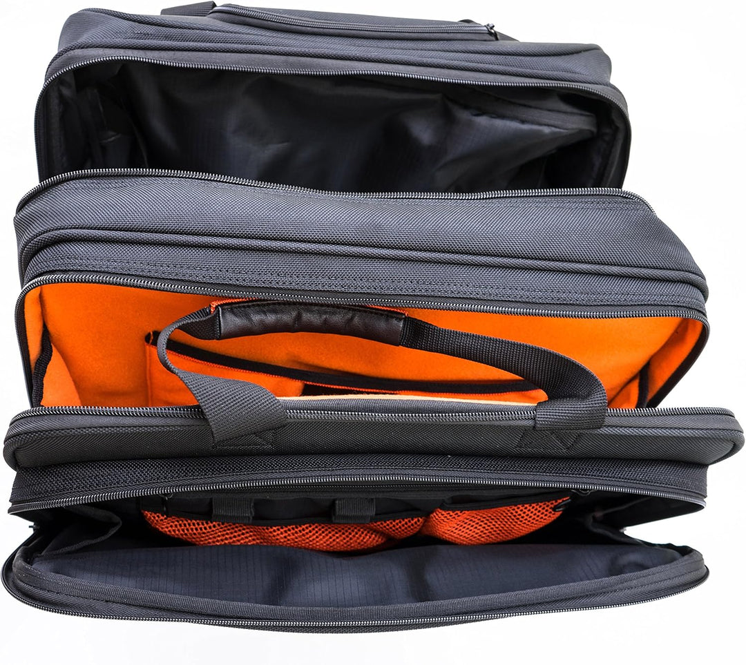 Pilotenkoffer Mit Rollen Multifunktions Tasche + Trolley The Davidt's Chase Laptopfach, Tabletfach,
