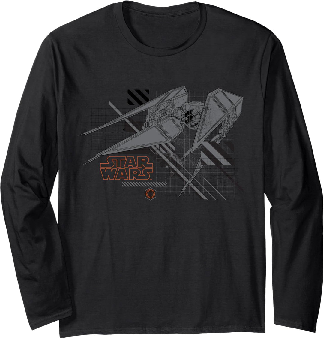 Star Wars The Rise of Skywalker Kylo Ren’s TIE Whisper Langarmshirt