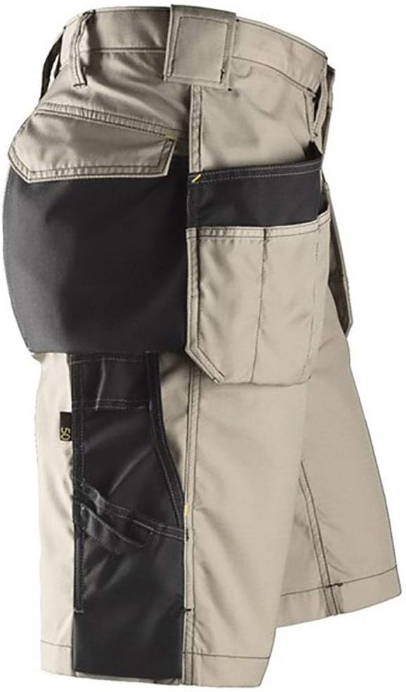 Snickers Handwerker Shorts HP Khaki Gr. 54 54 Khaki-schwarz, 54 Khaki-schwarz