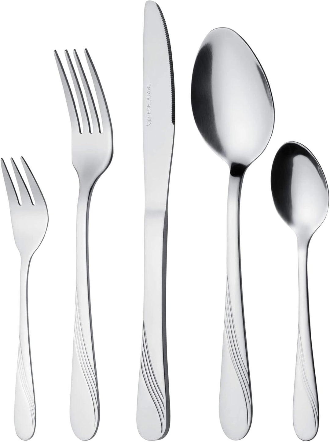 GRÄWE Besteckkoffer für 12 Personen aus Edelstahl, Besteckset 60-teilig, nickelfrei, rostfrei, handp
