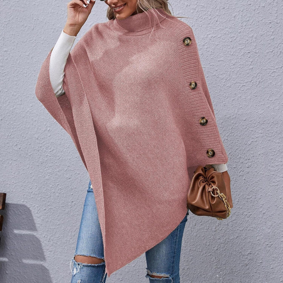 Ansenesna Warmer Poncho Damen Winter Lang Strick Ponchos & Capes Für Damen Asymmetrisch Poncho Feins