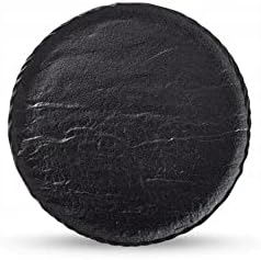 Wilmax WL-661122/A Porzellan Runde Platte, Schwarz, 15.5cm Durchmesser