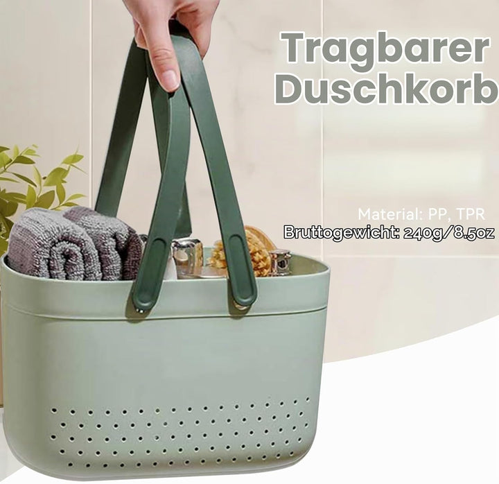 HERCHR Putzmittel Organizer Caddy Organizer, Tragbare Dusche Caddy Korb, Tragbarer Duschkorb, Kunsts